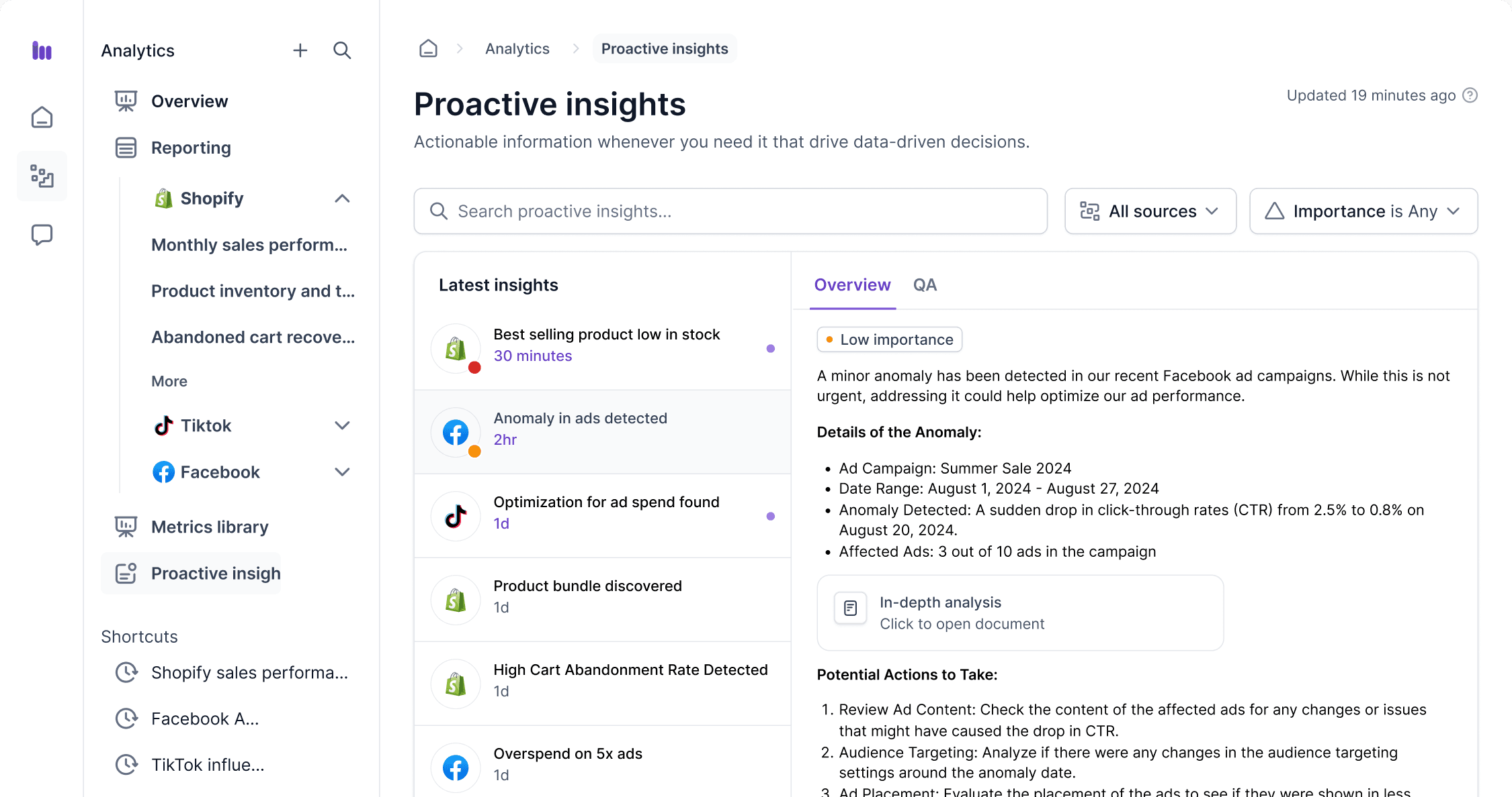 Proactive Insights